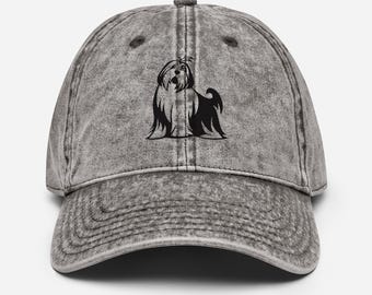 Vintage Tibetan Spaniel Cotton Twill Cap