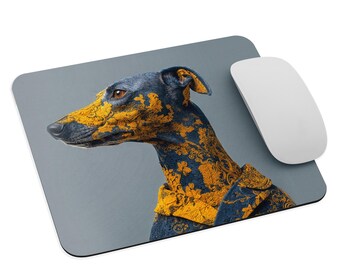 Greyhound-themed mouse pad