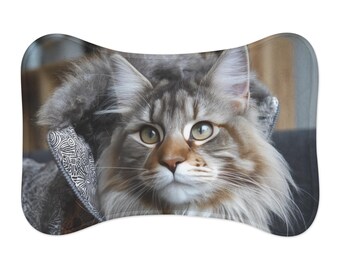 Cat feeding mat