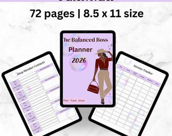 2026 Business Planner | Digital iPad Planner, Income & Expense Tracker | work organizer (PDF download)