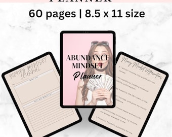 Abundance Mindset Financial Planner | Money Manifestation Journal (PDF File)