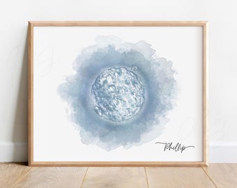 Watercolor Embryo Art, Baby Keepsake Print, Custom Baby Shower Gifts, New Mom Gift, Fertility Decor, Pregnancy Present, IVF New Mom Gift
