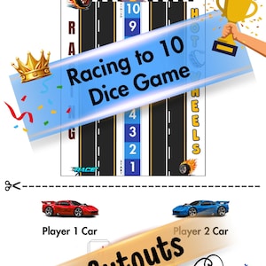 Racing zum 10 Würfel Spiel | Hot Wheels Mathe-Abenteuer