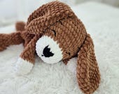 Crochet Puppy Snuggler Pattern, Amigurumi Dog Lovey, Baby  Plush Comfort Toy, PDF Digital Download