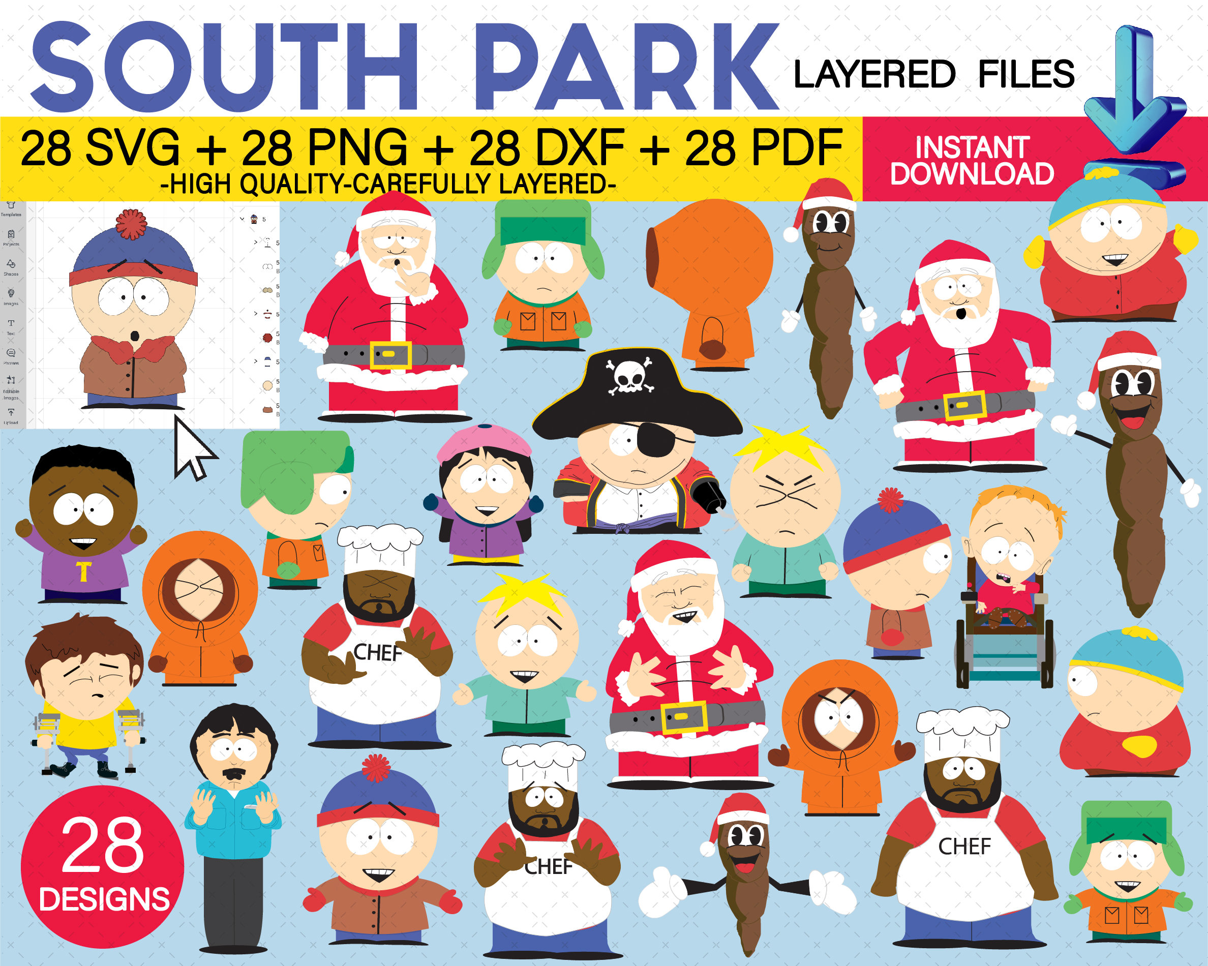 You Killed Kenny South Park Funny Cartoon SVG EPS PNG File 