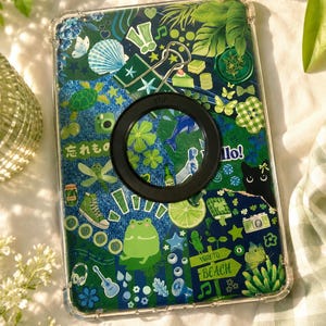 Mint Tide Kindle Insert PDF | Green Coastal Aesthetic Kindle Case Insert | Kindle Paperwhite Basic Colorsoft | Digital Download