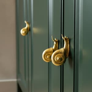 Snail Cabinet Knobs: Animal Drawer Pulls for Nursery Dresser, Kids Room Cabinets, hardware.