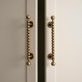 Vintage Cabinet Pulls: Brass Beaded Bar Handles, kitchen hardware, Wardrobe Doors product logo