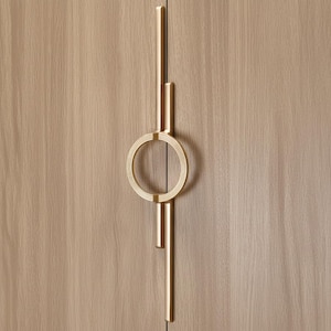 semicircle cabinet handles: modern brass drawer pulls for kitchen decor, furniture