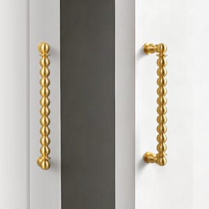 Tiradores de latón para armarios: tiradores de cajones con cuentas para decoración de cocina, herrajes vintage