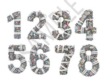 Conjunto de imágenes prediseñadas de números de píldoras, números de medicamentos PNG, dígitos de farmacia, collage médico, arte imprimible de atención médica, descarga digital, enfermera