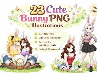 Conejita de Pascua PNG, Manualidades con gráficos digitales, Conejo elegante, Clipart floral de primavera, Diseño de sublimación, Arte de Pascua, Femenino, Basura