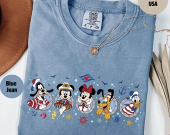 Comfort Colors® Disney Cruise Squad Shirt, Mickey and Friends Cruise Tee, Disney Cruise Trip Shirt, Disney Summer Shirt, Disney Vacation Tee