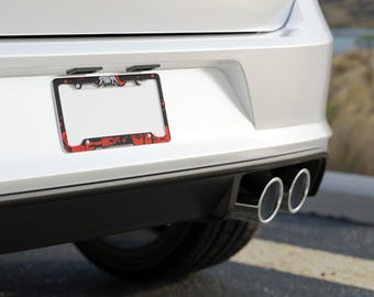 Custom License Plate Frame | Lightweight Aluminum Car Border (12.2" x 6.3")