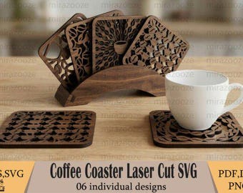 Szablony do wycinania ramek do podstawek pod kawę (do natychmiastowego pobrania)