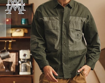 Utility Cargo Shirt | Outdoor Vintage Casual Tops | Streetwear Summer Fashion