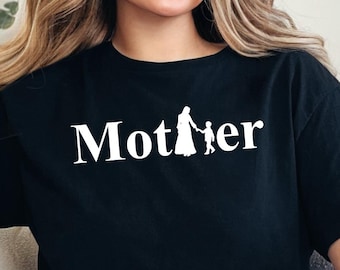 Mother Shirt with Child Silhouette, Mom and Daughter or Son T Shirt, Minimal Motherhood Tee, Mothers Day Gift for Mom, Minimal mom tee