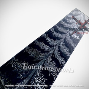Barra de acero de Damasco con patrón de plumas de mosaico hecha a mano: barra de alto carbono forjada a mano para la fabricación de cuchillos.