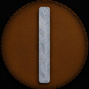 Handmade Feather  Pattern Damascus Steel Billet Bar | 1095 And 15N20 |Knife Making Supply | Blade Steel for Knifemakers| Custom Steel Bar