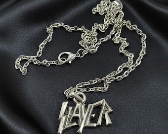 Slayer Gümüş Kaplama Kolye Ucu