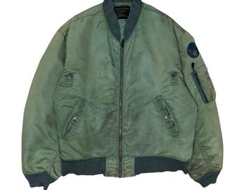 Vintage Us Air Force Machope Ma1 Bomber Jacket Size Xlarge - Etsy