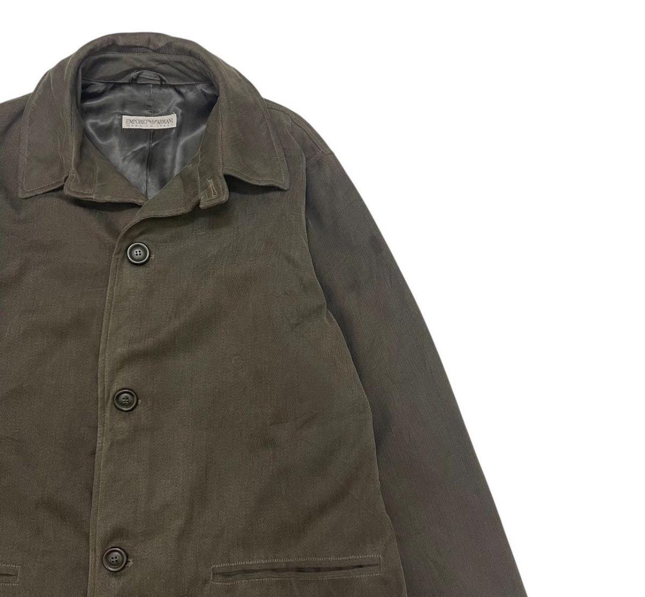 Vintage 90s Emporio Armani Long Coat Jacket Made in Italy Size 46