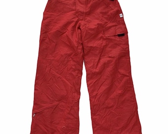 Pantaloni da sci/snowboard invernali vintage Salomon rossi