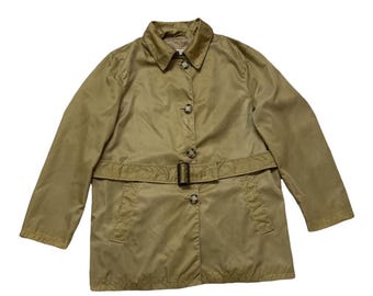 Vintage Prada Nylon Belted Car Coat, Made in Italy