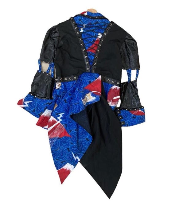 Vintage Patchwork Gothic Punk Jacket - image 6