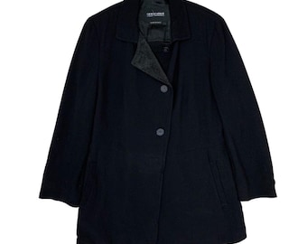 Vintage Giorgio Armani Button Jacket Black Colour Made In Italy