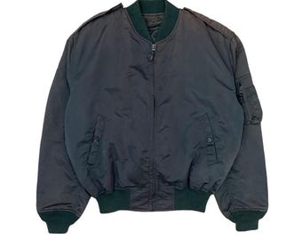 Vintage MA-1 Flight Bomber Jacket, Japanese Brand (size Medium