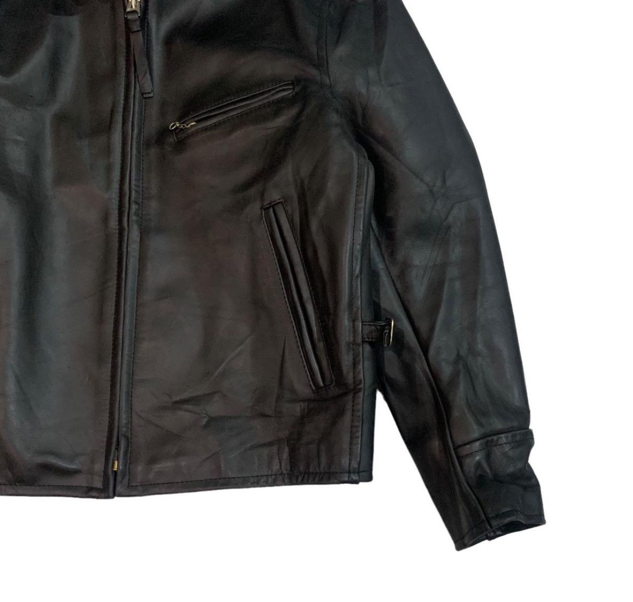 Vintage B-mccoy's Steerhide Rider Leather Jacket Black Colour Size
