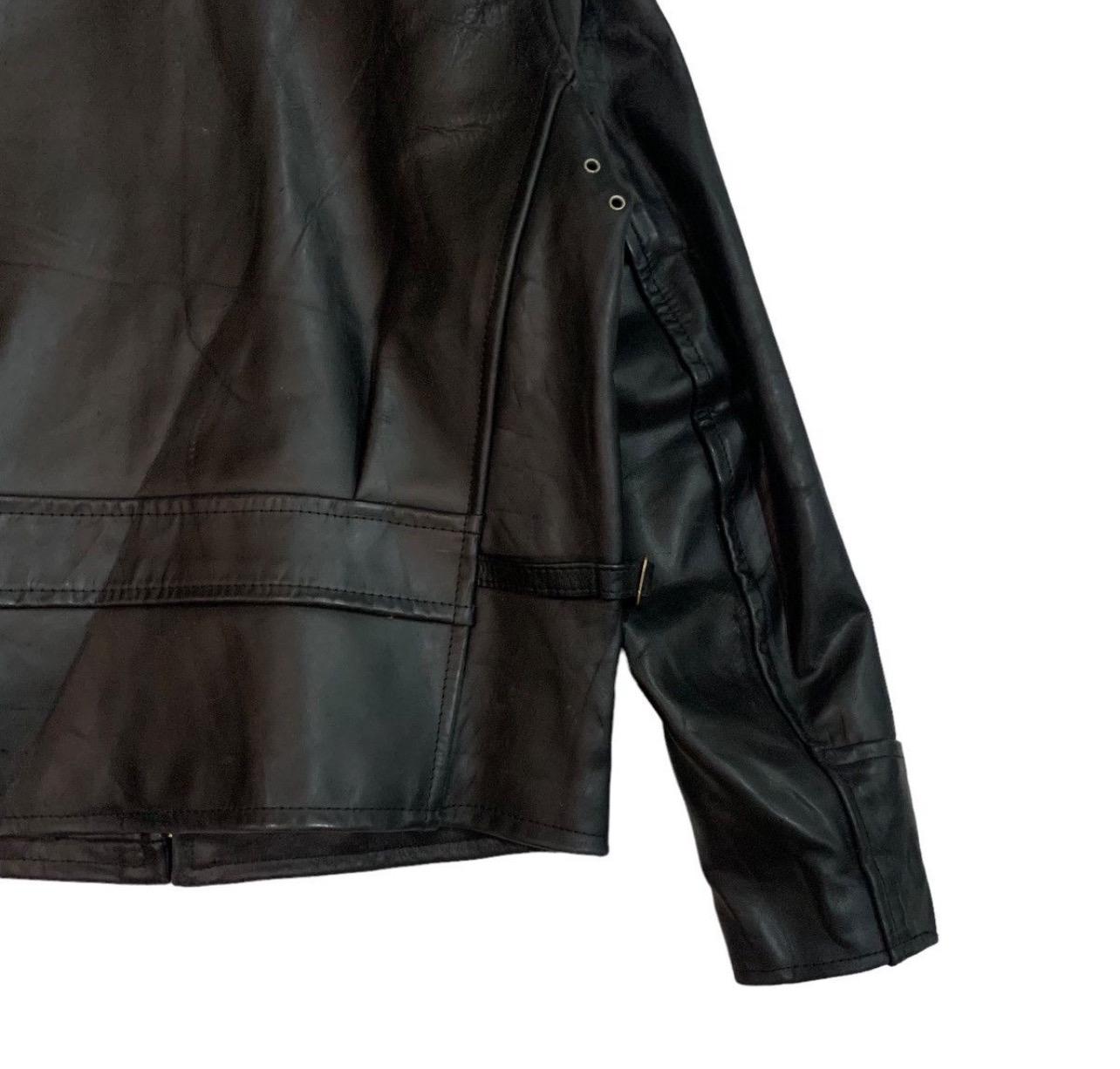 Vintage B-mccoy's Steerhide Rider Leather Jacket Black Colour Size
