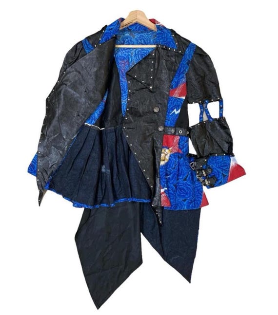 Vintage Patchwork Gothic Punk Jacket - image 2