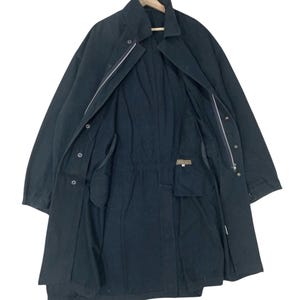 Parka vintage de algodón negro con cola de pez de Yohji Yamamoto Y's for Men - Talla M imagen 4