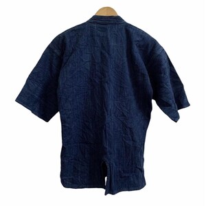 Vintage Sashiko Indigo Noragi Jacket - Japanese Workwear Kimono Coat image 3