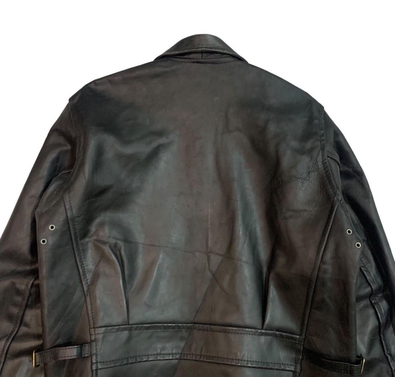 Vintage B-mccoy's Steerhide Rider Leather Jacket Black Colour Size