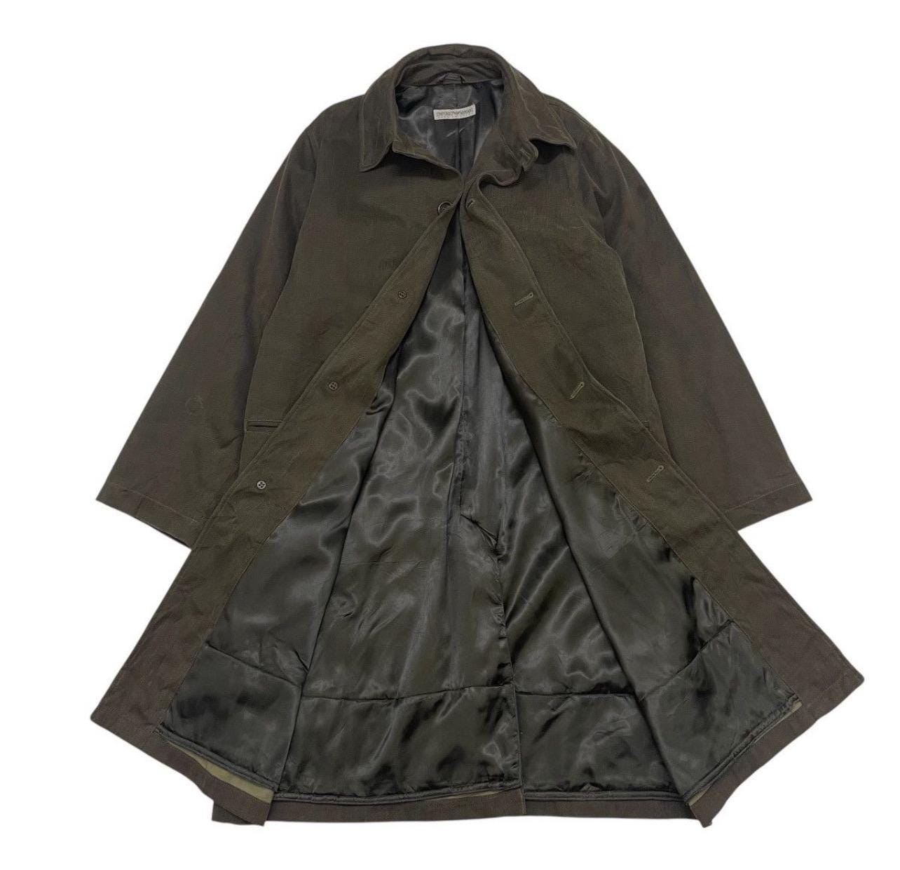 Vintage 90s Emporio Armani Long Coat Jacket Made in Italy Size 46