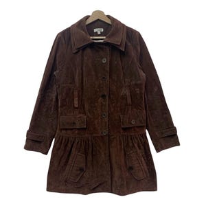 Vintage Chloe Brown Utility Coat Minimal Designer Jacket