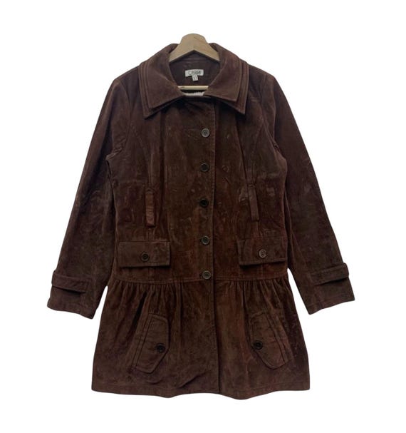 Chloé, Vintage Chloe Brown Utility Coat Minimal Designer Jacket