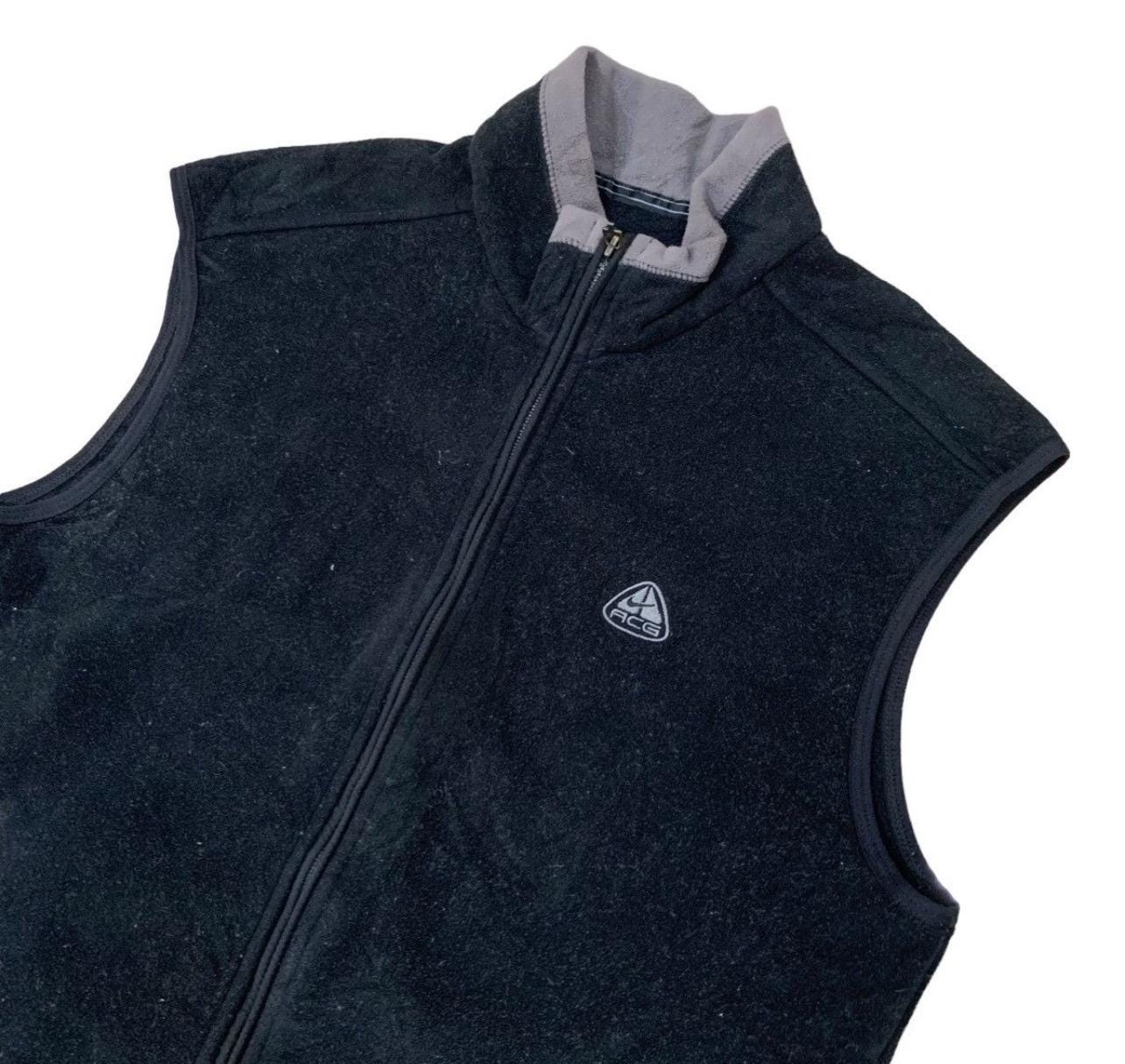 Vintage Nike ACG Fleece Vest Black Colour Size Medium - Etsy
