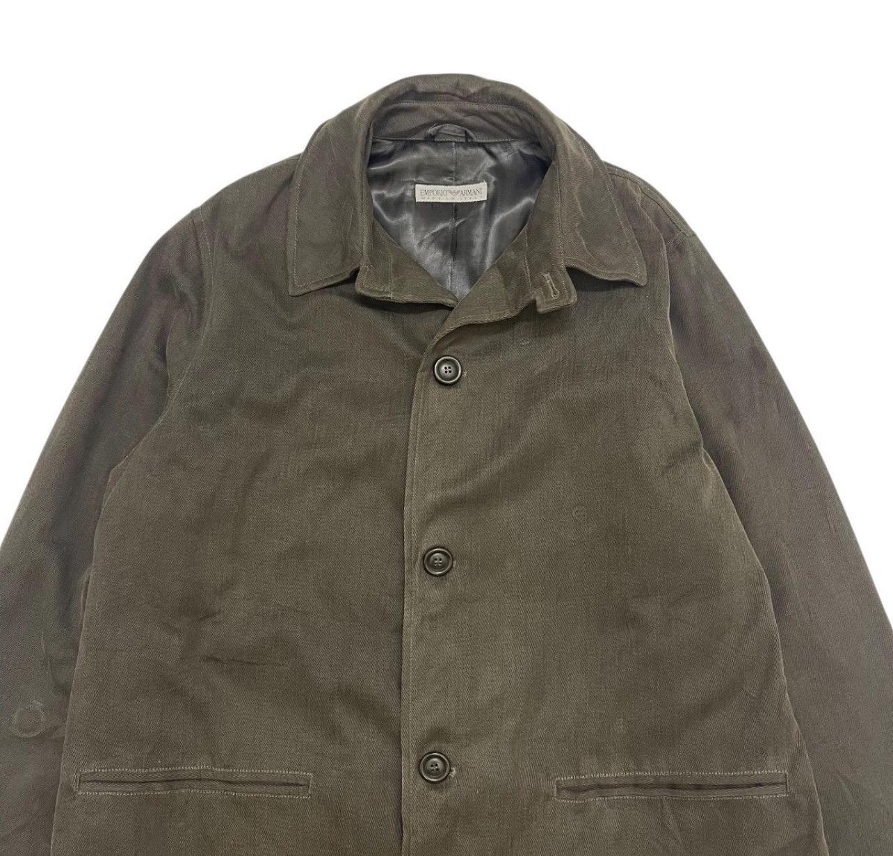 Vintage 90s Emporio Armani Long Coat Jacket Made in Italy Size 46