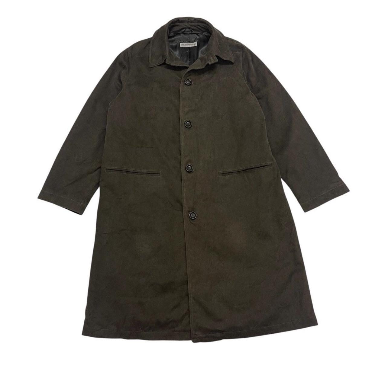 ジャケット・アウター emporio armani 90s coat made in italy Vintage 90s Emporio Armani Long Coat Jacket Made in Italy Size 46