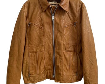 ヴィンテージ Schott スエード レザークラフト ジャケット アメリカ製