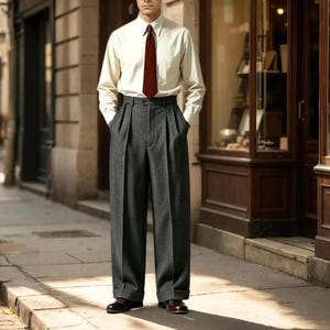 Mens Vintage 1930s Linen Pants - Etsy