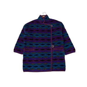 レディース Herno Mohair Coat Multicolor IT 40 Rare