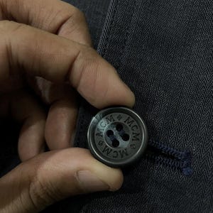 RARE!! Vintage MCM Legere Designer Streetwear Blue Colour Size L Multipocket Buttons Tencel Fabric Jacket image 15