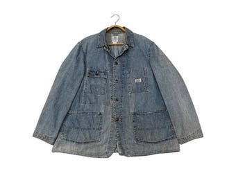 EDWIN 503 rebel カバーオール　ビンテージ lee オマージュ PICK!! Vintage 90s Edwin 503 Rebel Chore Denim Jacket Size M - Etsy