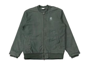 ¡¡¡RARO!!! Chaqueta bomber ligera Reebok vintage con logo pequeño, color verde, talla M, cremallera, ropa deportiva urbana