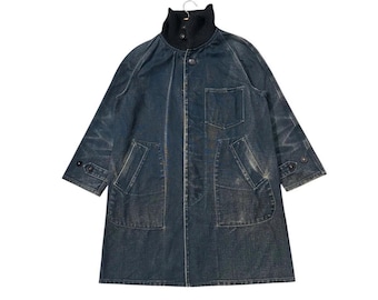 RARE!! Vintage Blue Blue Japan 45Rpm Kapital Made In Japan Size 1 (S) Selvedge Chore Workers Denim Button Jacket